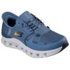 Slip-On Sneaker SKECHERS "GLIDE-STEP PRO", Herren, Gr. 47,5, blau (blaugrau), Textil, sportlich, Schuhe, Laufschuh, Trainingsschuh mit flexibler Traktionslaufsohle