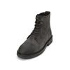 Stiefelette MARC O'POLO "aus softem Velours-Rindleder", Damen, Gr. 40, schwarz (schwarz graphite), Obermaterial: 100% Leder (Rind), unifarben, Schuhe