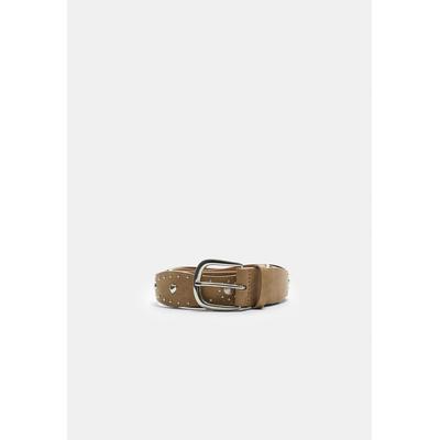 Stradivarius Scalloped belt with studs Stone 30