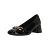 Slipper CLARKS "Nyta45 Court", Damen, Gr. 39,5, schwarz, Leder, elegant, Schuhe, mit durchdachten Details für Eleganz und Komfort