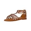 Riemchensandalette GEOX "Geox Sandalen Lederimitat/Textil", Kinder, Gr. 36, rosa (rosegold), Lederimitat, Textil, casual, Schuhe
