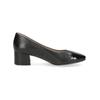 Pumps CAPRICE "Caprice Pumps Leder/Textil", Damen, Gr. 40, schwarz, Leder, Textil, casual, Schuhe