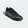 Fußballschuh ADIDAS PERFORMANCE "F50 CLUB KUNSTRASEN E KINDER", Gr. 33, schwarz (core schwarz, iron metallic, lucid lemon), Synthetik, sportlich, Schuhe, geeignet für harte Untergründe Asche und Kunstrasen