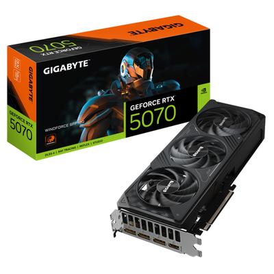GIGABYTE Grafikkarte "GeForce RTX 5070 WINDFORCE SFF 12G Grafikkarte – 12 GB GDDR7, 192-Bit", eh13, Grafikkarten