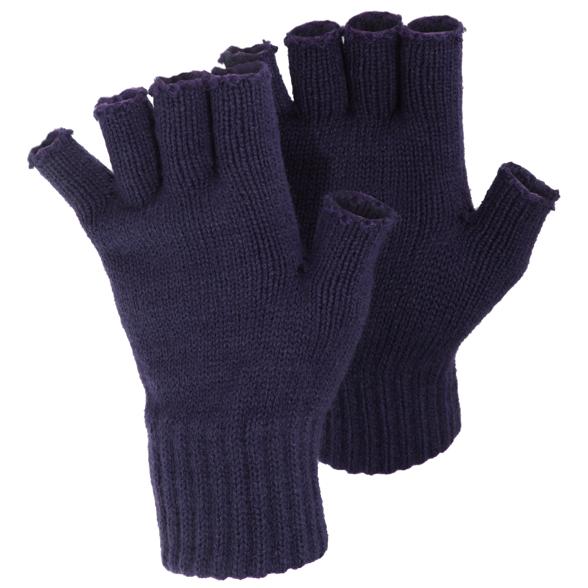 FLOSO Damen Handschuhe, fingerlos (Marineblau) Image