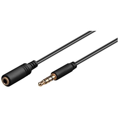 goobay Audio-Kabel 3,5 mm schwarz 3.0 m schwarz