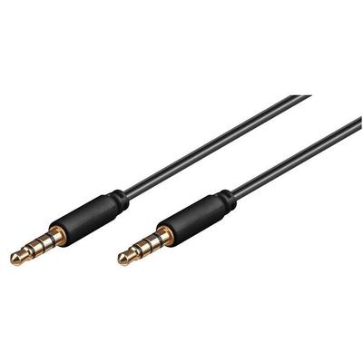 goobay Audio-Kabel 3,5 mm schwarz 3.0 m schwarz Image