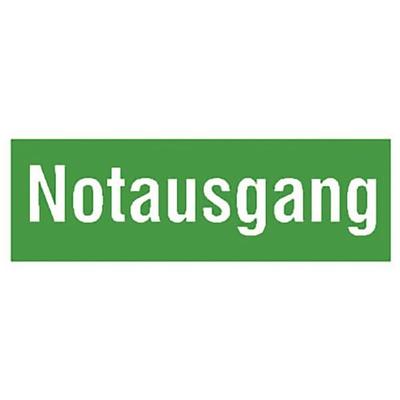 OTTO Office Hinweisaufkleber »Notausgang« 29,7 x 10,5 cm PVC-Folie grün Image