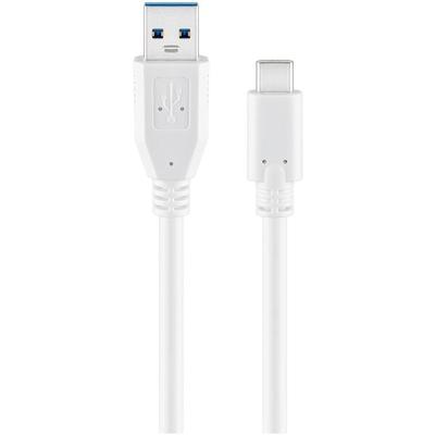 goobay USB-Kabel USB 3.0 C/USB 3.0 A weiß 1.0 m weiß Image