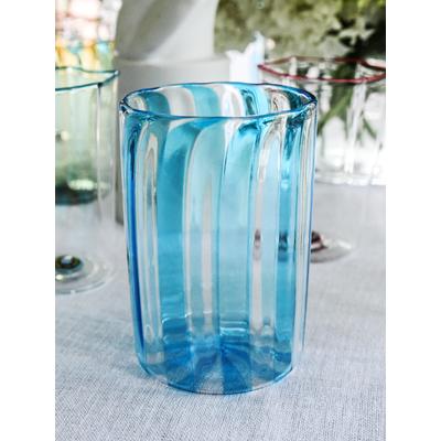 J.McLaughlin Women's Set of 6 Striped Tumblers Light Blue