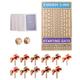 Horse Race Board Game With 11 Horses Wood Race Game Indoor And Outdoor Board Games For Family Friend Adults Party Strategy