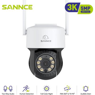 5MP Wireless Telecamera di Sicurezza accesso remoto per N48WHE nvr - Sannce Image