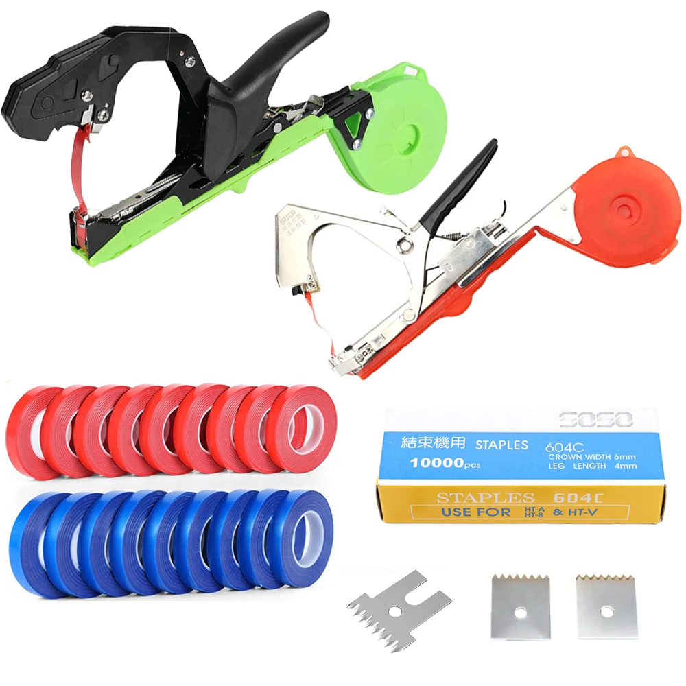 SI FANG Leichte Garten-Handbindemaschine, Pflanzenband-Werkzeug für Gemüse, Trauben, Tomaten, Gurken – Gartenpflege unverzichtbar Image