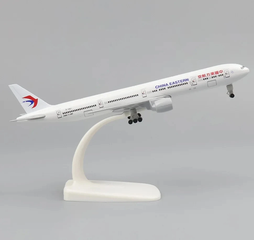 20 cm Metallmaßstabsflugzeug Air China Eastern Airlines 777 B777 Airways Flugzeug Flugzeug Kinderspielzeug Gesammeltes Geschenk durch Luftfahrt Image