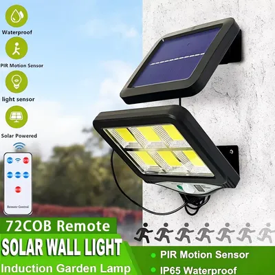 LED Solar Split Wall Lamp 3 Mode Waterproof Motion Sensor Lamps Garden Street Lighting Solar Lamp For Garage Security Wall Light