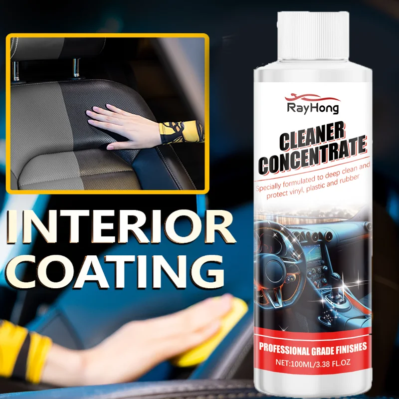 100 ml Auto-Innenraum-Kunststoff-Restaurator, Auto-Detaillierung, Nagellack und Reparatur, Beschichtungsrenovierer, Wiederherstellung schnell schwarzer Glanz, Pflegemittel Image