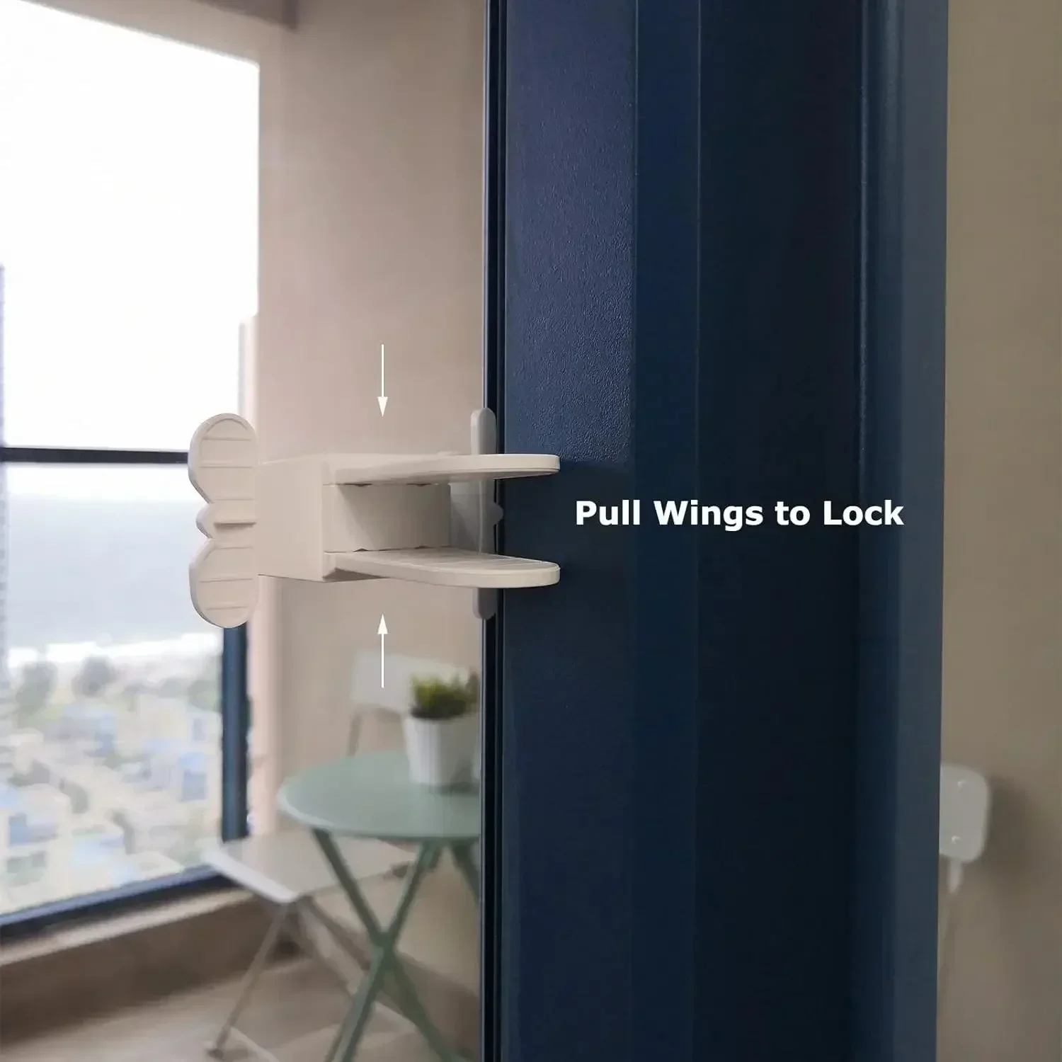 1/3PCS Für Verhindern Öffnen Schmetterling Form Schlösser Baby Sicherheit Fenster Limit Lock Hause Schiebetür Stopper Baby sicherheit Schutz Image