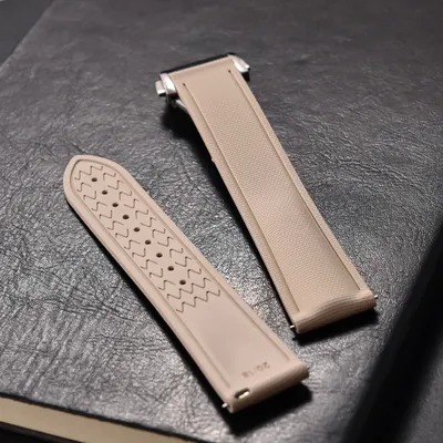 Schnellverschluss-Uhrenarmband aus FKM-Gummi, 20 mm, 21 mm, 22 mm, passend für Cartier Tank Santos Omega Swatch mit Omega-Schnalle