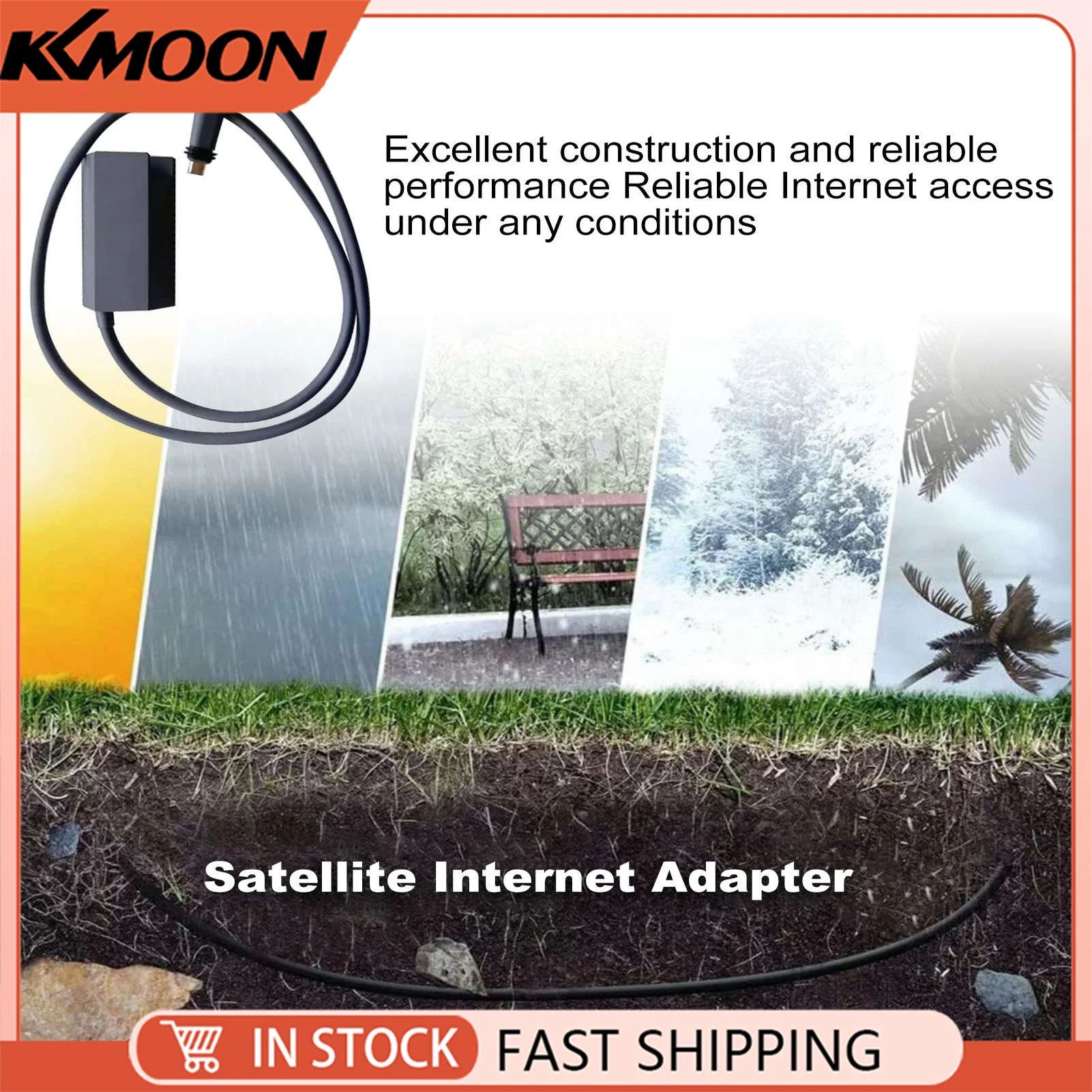 Ethernet-Adapter, rechteckige Schüsselantenne, Satellit, USB, Internet-Powerline-Kit für V2, rechteckiger Satelliten-Internet-Adapter Image