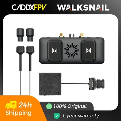 CADDX Walksnail Avatar VRX 4km 4 Antenna HDMI-Compatible 1080P/60FPS HD Pro Kit Dual Antenna Moonlight Kit for FPV Low Latency