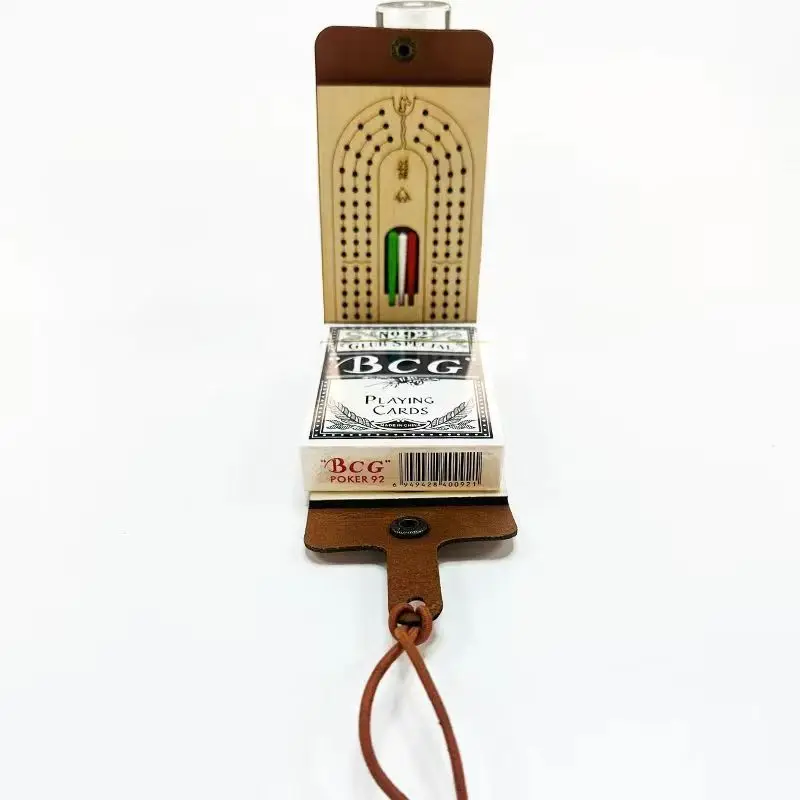 Ensemble de jeu de société Cribbage comprend des cartes à jouer, 6 chevilles, jeu de Table amusant, jeux de 2 à 4 joueurs, jeu de société de cartes Portable pour adultes et enfants