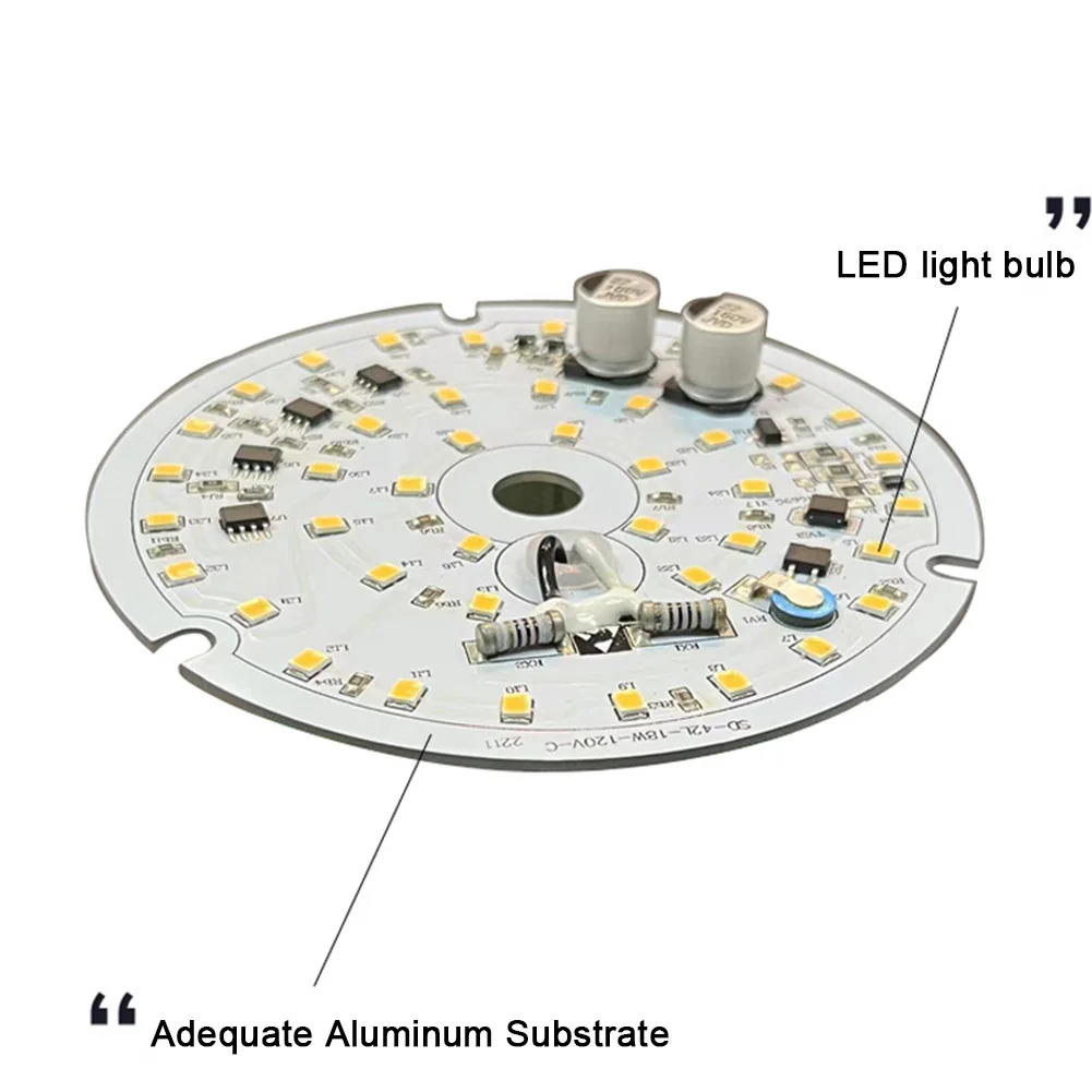 3,94 Zoll LED-Deckenventilator-Lichtset, 18 W, 1530 lm, dimmbares LED-Nachrüstset, 3000 K/4000 K/6500 K, Ersatz für Deckenventilator-Lichter