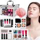 Lnhgh Professional Makeup Kit | Professional Make Up Palette | Cosmetic Display Cases For Teen Tween Daily Travel Stage Theater Bridal Wedding