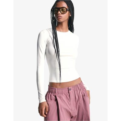 Bershka Long Sleeve Top Women Xl Off White