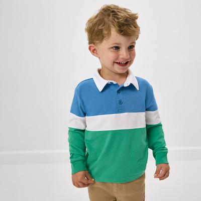 Crisp Green Rugby Shirt - 12-18 months
