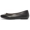 Ballerina FITFLOP "DELICATO BOW", Damen, Gr. 41, schwarz, Leder, unifarben, elegant, Schuhe, Slipper mit Schleife