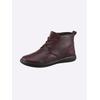 Stiefelette WALDLÄUFER, Damen, Gr. 5,5, rot (dunkelrot), Glattleder, Rindsleder, Basic, Schuhe