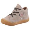 Lauflernschuh PEPINO BY RICOSTA "Kally", Kinder, Gr. 22, kiesfarben leopard, Leder, animal-print, bestickt, casual, Schuhe, Babyschuh, Pre Walker mit Stickerei, Größenschablone zum Download