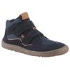 Barfußschuh FRODDO "BAREFOOT TEX AUTUMN", Kinder, Gr. 33, blau (dunkelblau), Veloursleder, Textil, colorblocking, modisch, Schuhe, Klettschuh, Winterstiefel mit TEX-Membrane