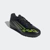 Fußballschuh ADIDAS PERFORMANCE "F50 CLUB KUNSTRASEN E", Gr. 40, schwarz (core schwarz, iron metallic, lucid lemon), Synthetik, sportlich, Schuhe, geeignet für harte Untergründe Asche und Kunstrasen