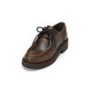 Schlupfboots MARC O'POLO "aus Rindleder im Vintage-Look", Damen, Gr. 38, vintage schwarz braun, Obermaterial: 100% Leder (Rind), unifarben, Schuhe