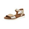 Riemchensandale ARA "Ara Pantoletten Veloursleder", Damen, Gr. 39, beige (sand), Veloursleder, casual, Schuhe