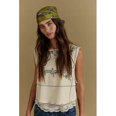 Garden Wall Top at Free People in Cloud Cream, Size: Small