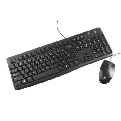 Logitech 920-002565 MK120 Keyboard and Mouse Combo - USB, Optical Mouse, 1000 DPI, Spill Resistant D