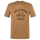 super.natural - Better Bike Tee - Merinoshirt Gr 48/50 - M braun/beige