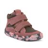 Barfußschuh FRODDO "BAREFOOT TEX FUN AUTUMN", Kinder, Gr. 30, rosa (rose, grau), Veloursleder, Textil, sportlich, Schuhe, Boots, Sneaker, Trekkingschuh mit TEX-Membrane