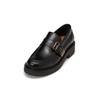 Loafer MARC O'POLO "mit Riemen und Schnalle", Damen, Gr. 36, schwarz, Obermaterial: 100% Leder (Rind), Schuhe