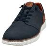 Slip-On Sneaker BUGATTI, Herren, Gr. 45, blau, Lederimitat, kontrastfarbene Details, sportlich, Schuhe, Halbschuh, Freizeitsneaker mit Perforation, elastische Schnürsenkel