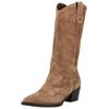 Bikerboots NERO GIARDINI "Nero Giardini Stiefel Veloursleder", Damen, Gr. 40, braun, Veloursleder, casual, Schuhe