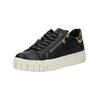 Plateausneaker MARCO TOZZI "Marco Tozzi Sneaker Lederimitat", Damen, Gr. 37, schwarz, Lederimitat, casual, Schuhe