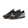 Fußballschuh PUMA "ATTACANTO II IT", Gr. 45, schwarz-weiß (puma schwarz, puma weiß), Synthetik, bedruckt, sportlich, Schuhe, für Halle und Straße