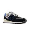 Sneaker NEW BALANCE "574", Gr. 42,5, bunt (schwarz, blau a), Textil, Synthetik, sportlich, Schuhe