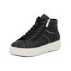 Sneaker RIEKER "Rieker Stiefelette Lederimitat", Damen, Gr. 37, schwarz, Lederimitat, casual, Schuhe