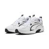 Sneaker PUMA "MILENIO TECH_", Gr. 42,5, schwarz-weiß (puma weiß, puma schwarz, puma silber), Textil, sportlich, Schuhe
