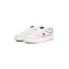 Sneaker TOMMY JEANS "TJM CUPSOLE ELEVATED LEATHER", Herren, Gr. 45, weiß, blau rot, Nappaleder, Veloursleder, kontrastfarbene Details, sportlich, Schuhe, Freizeitschuh, Halbschuh, Schnürschuh, bunte Paspel in Tommy Farben