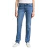 Straight-Jeans TOM TAILOR "Alexa Straight", Damen, Gr. 26, Länge 32, blau (light stone bright blau denim), Denim/Jeans, Obermaterial: 98% Baumwolle, 2% Elasthan. Futter: 65% Baumwolle, 35% Polyester, casual, gerade lang, Jeans, in 5-Pocket-Form